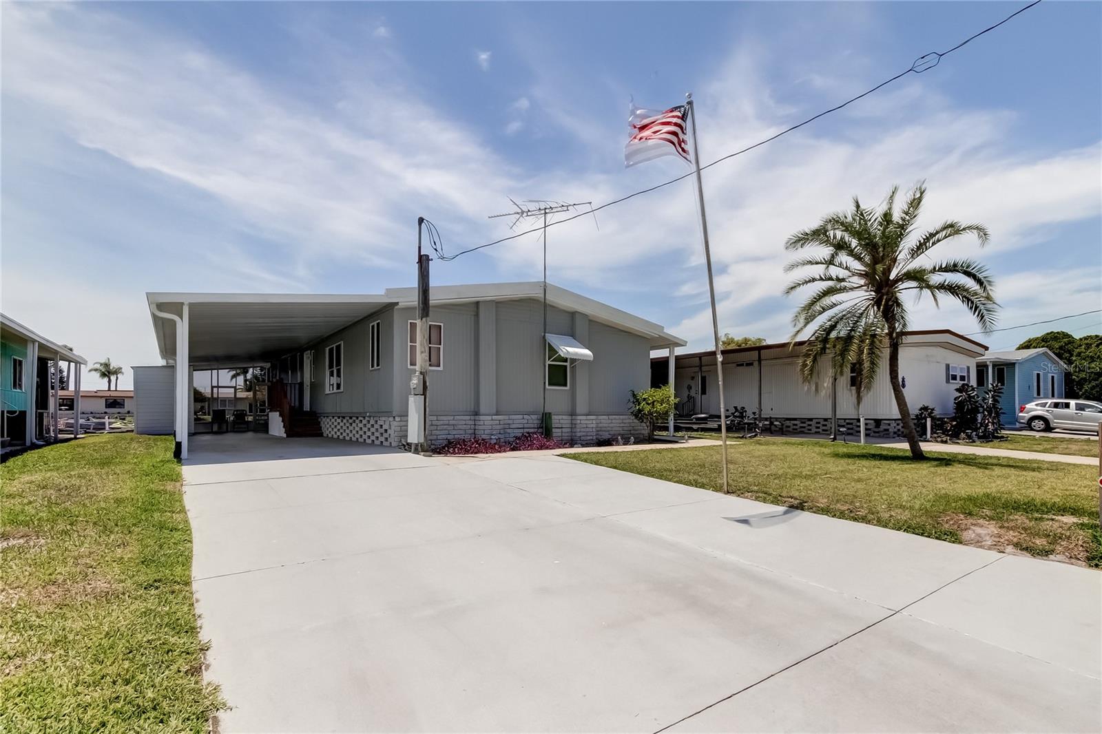 double driveway and carport