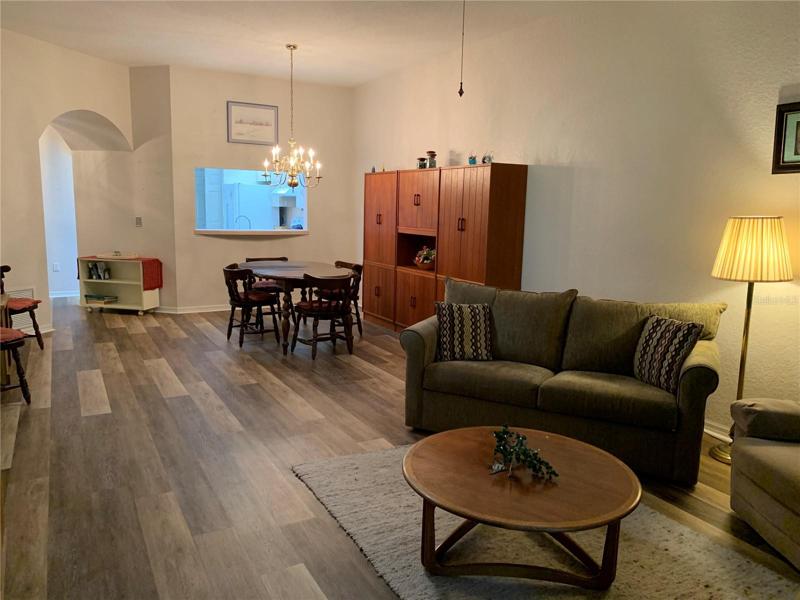From living room looking towards kitchen
