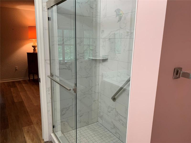 Master Bath updated walk in shower