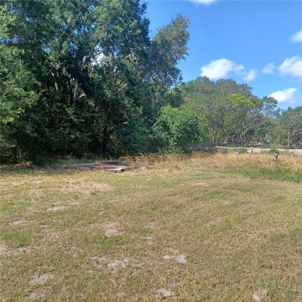 Backyard overlooking new subdivision.