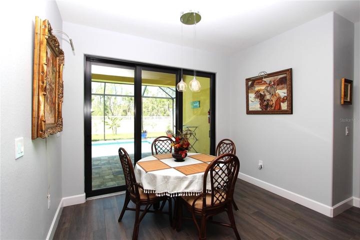 Dining Area with view to the Pool