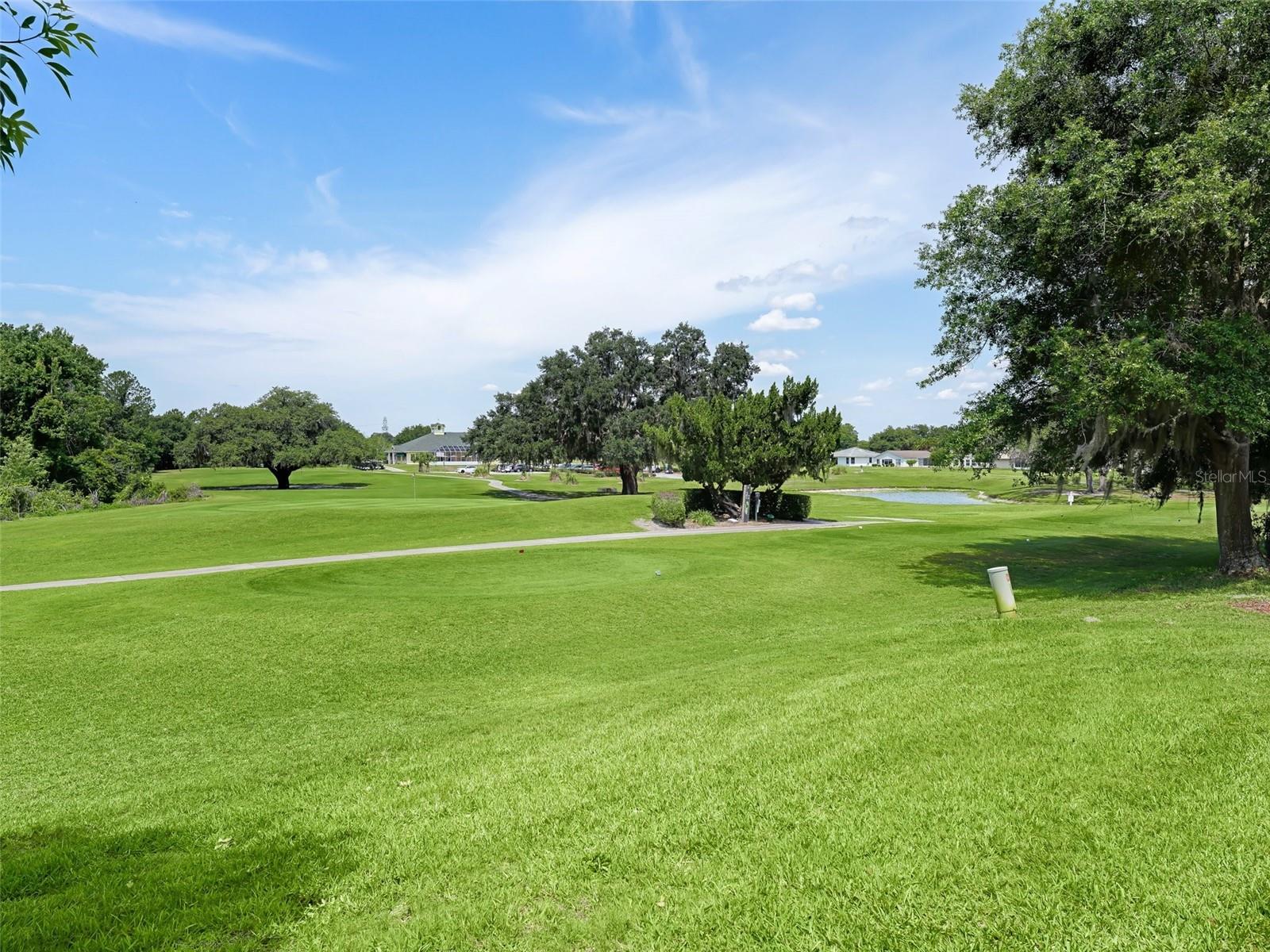 BACKYARD VIEWS OF THE GOLF COURSE