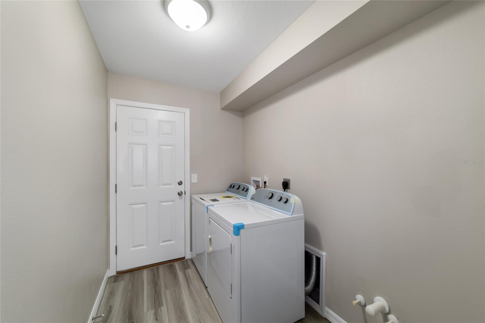 Model Laundry Room - NOTE Washer &amp; Dryer NOT Included part of model pic