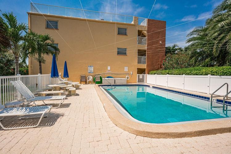Pool and seating area
