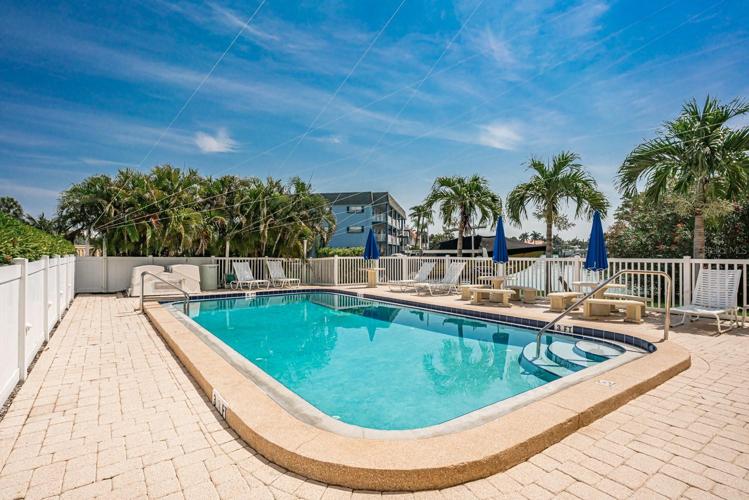 Pool and seating area