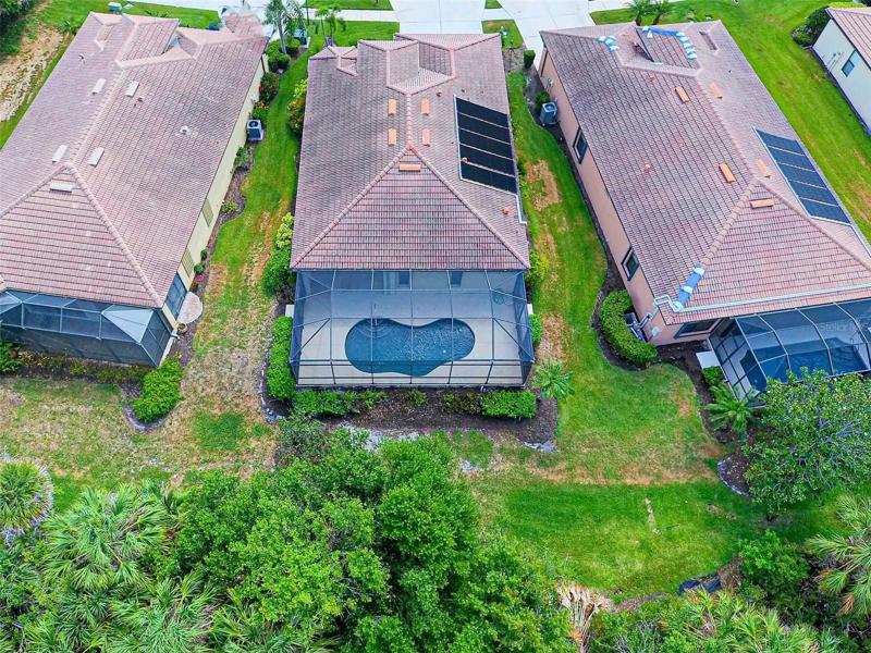 AERIAL VIEW OF REAR OF HOME