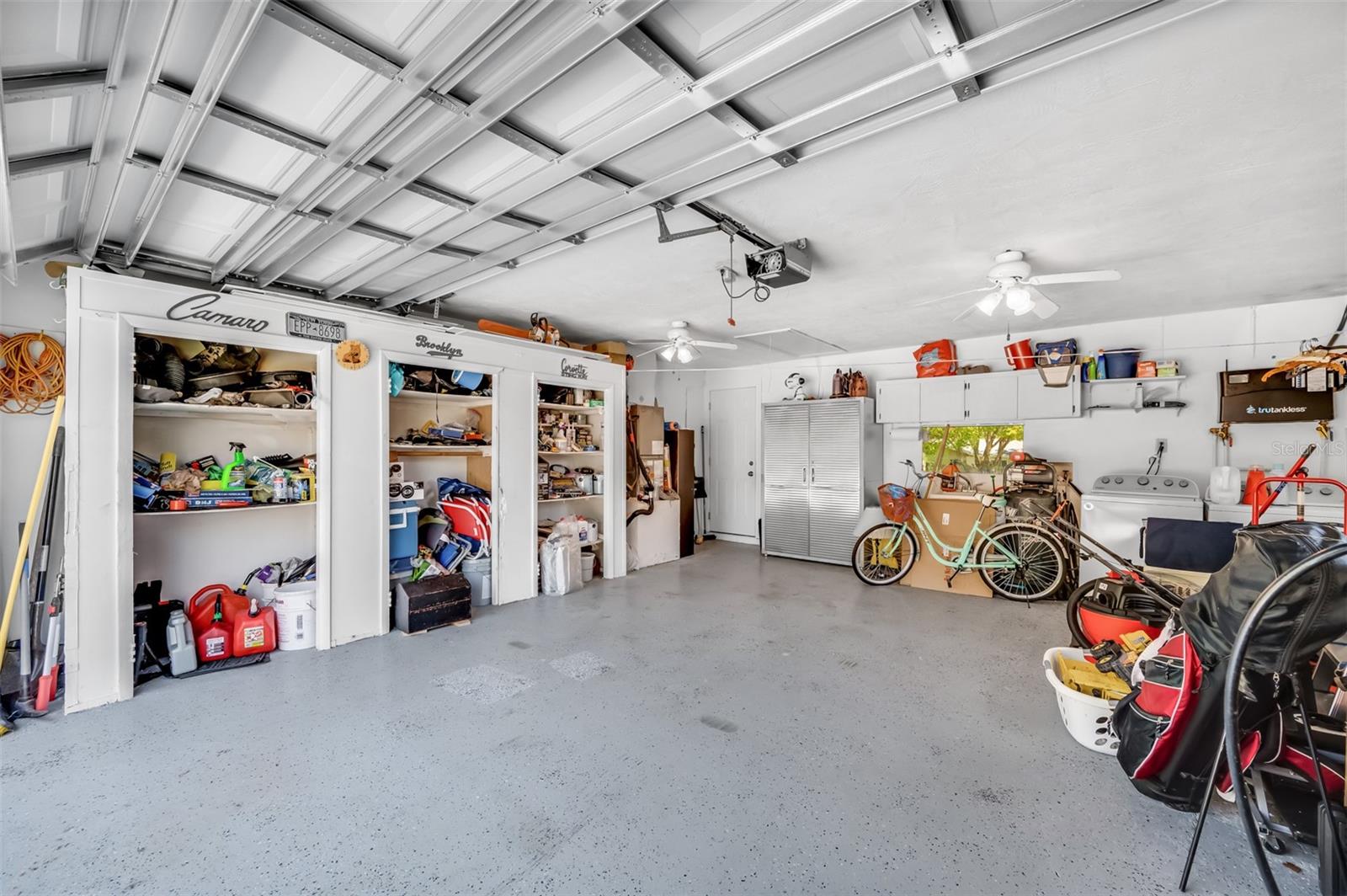Large OVERSIZED Garage with Plenty of Storage space.