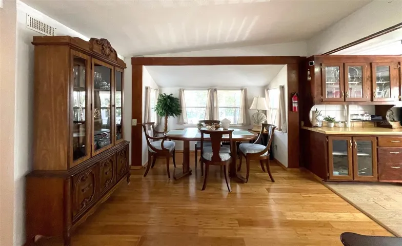 Dining room view from the living room.