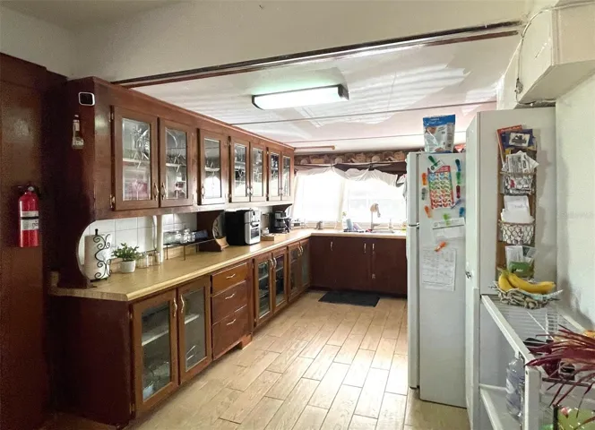 Kitchen from the dining room.