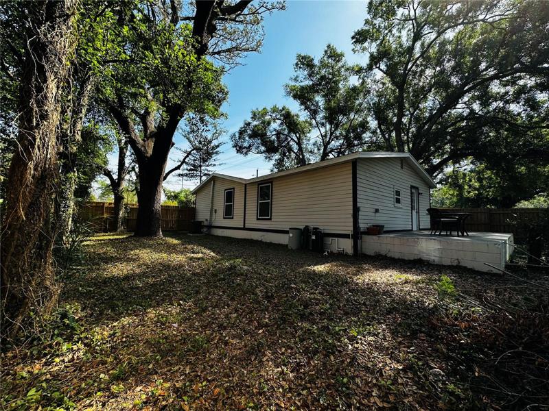 Back/Side view of the home