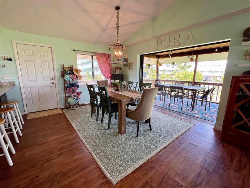 Inside dining room