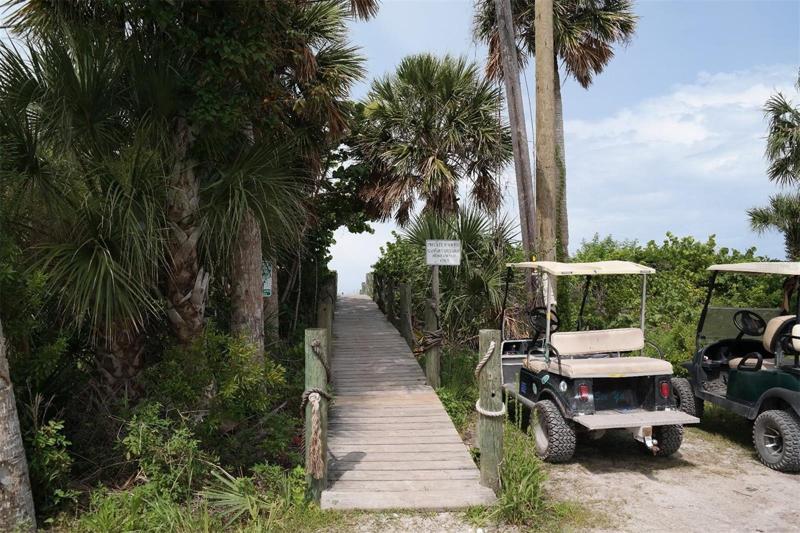 Deeded board walk to the beach