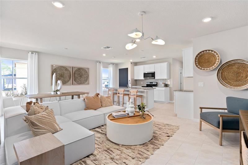 Model Home Design Only. Pictures and furnishings are for illustrative purposes only. Elevations, colors and options may vary. Furniture is for model home staging only.