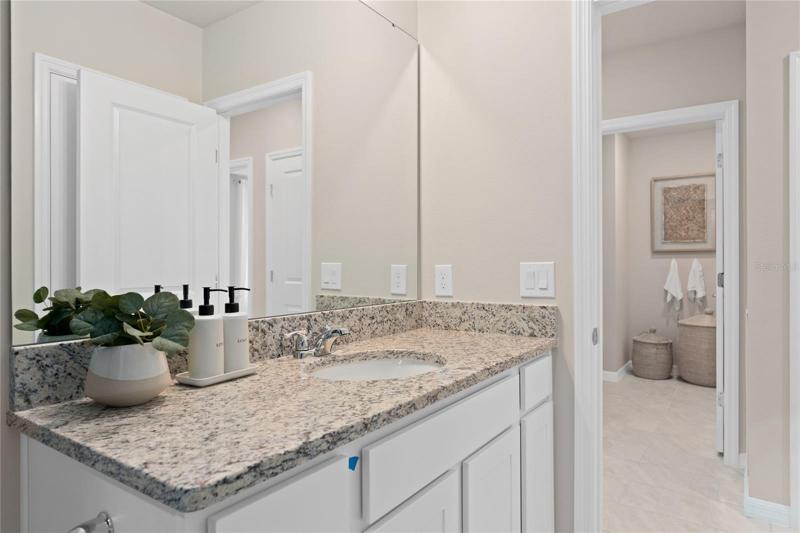 Model Home Design Only. Pictures and furnishings are for illustrative purposes only. Elevations, colors and options may vary. Furniture is for model home staging only.