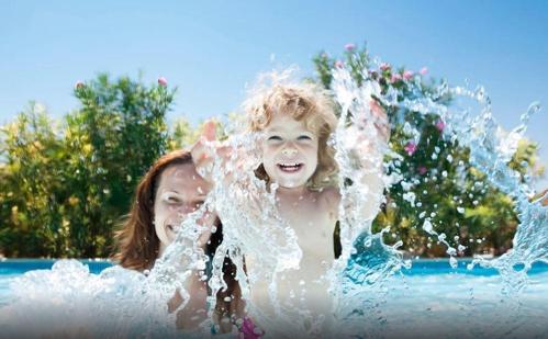 Fun at the pool.