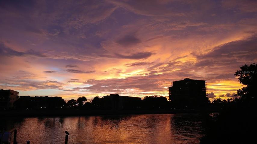 Sunset from unit's deck.