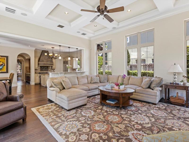 Kitchen open to Family Room