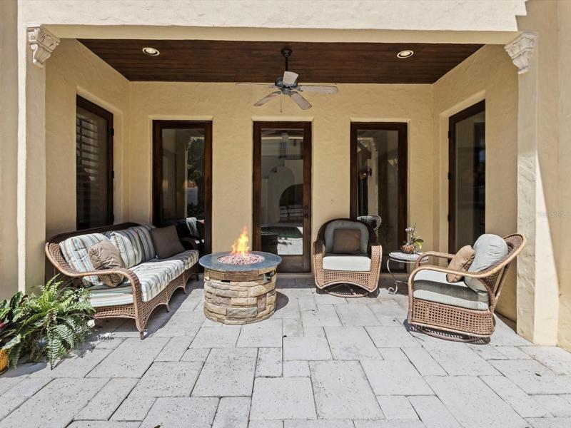 Covered rear porch
