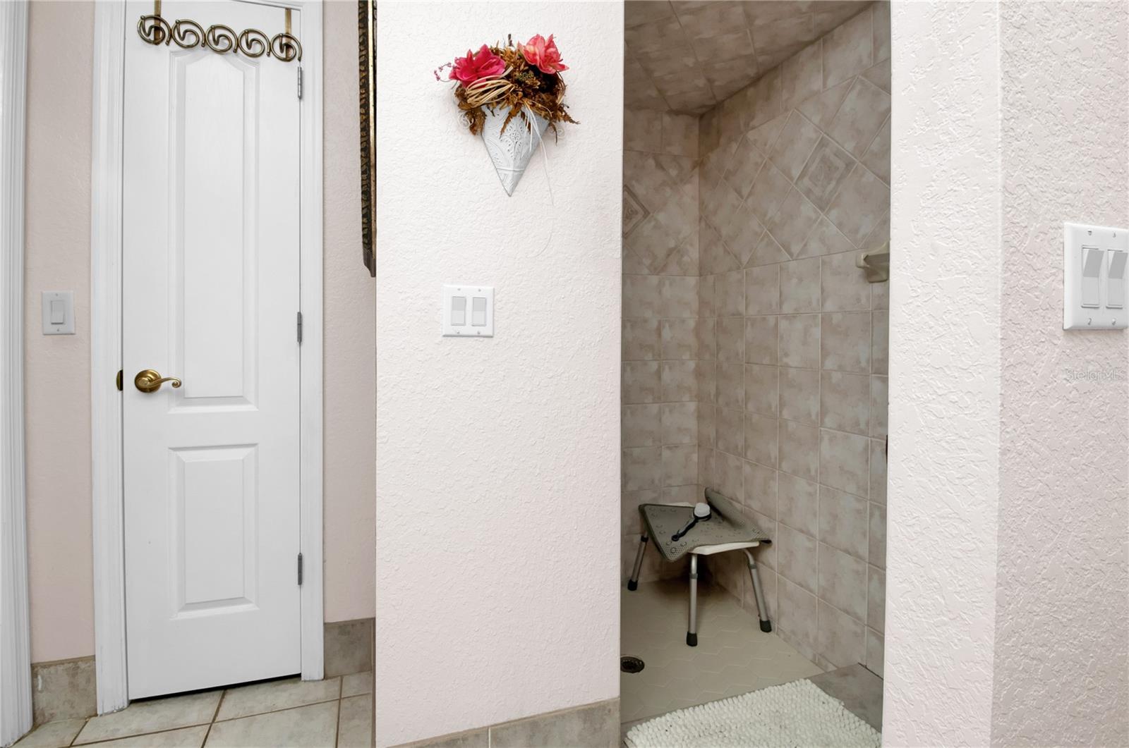 Walk in shower - Master Bedroom