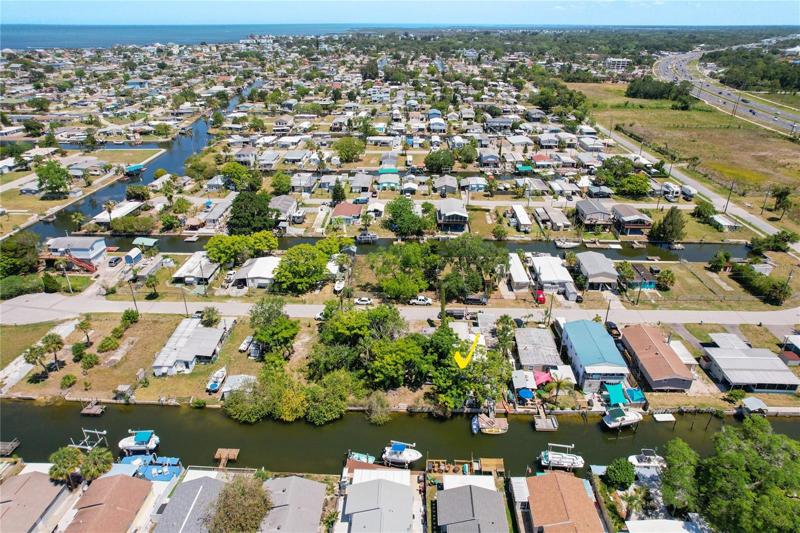 aerial of the neighborhood