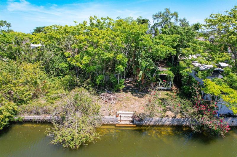 backyard with saltwater canal
