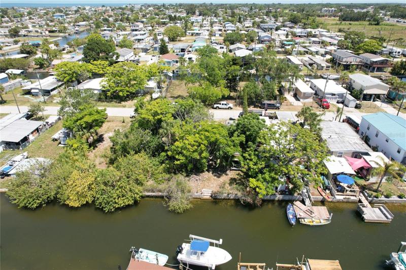 aerial of canal
