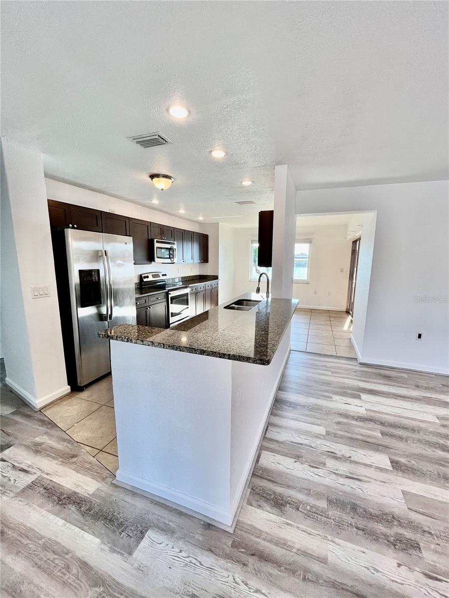 Kitchen with counter