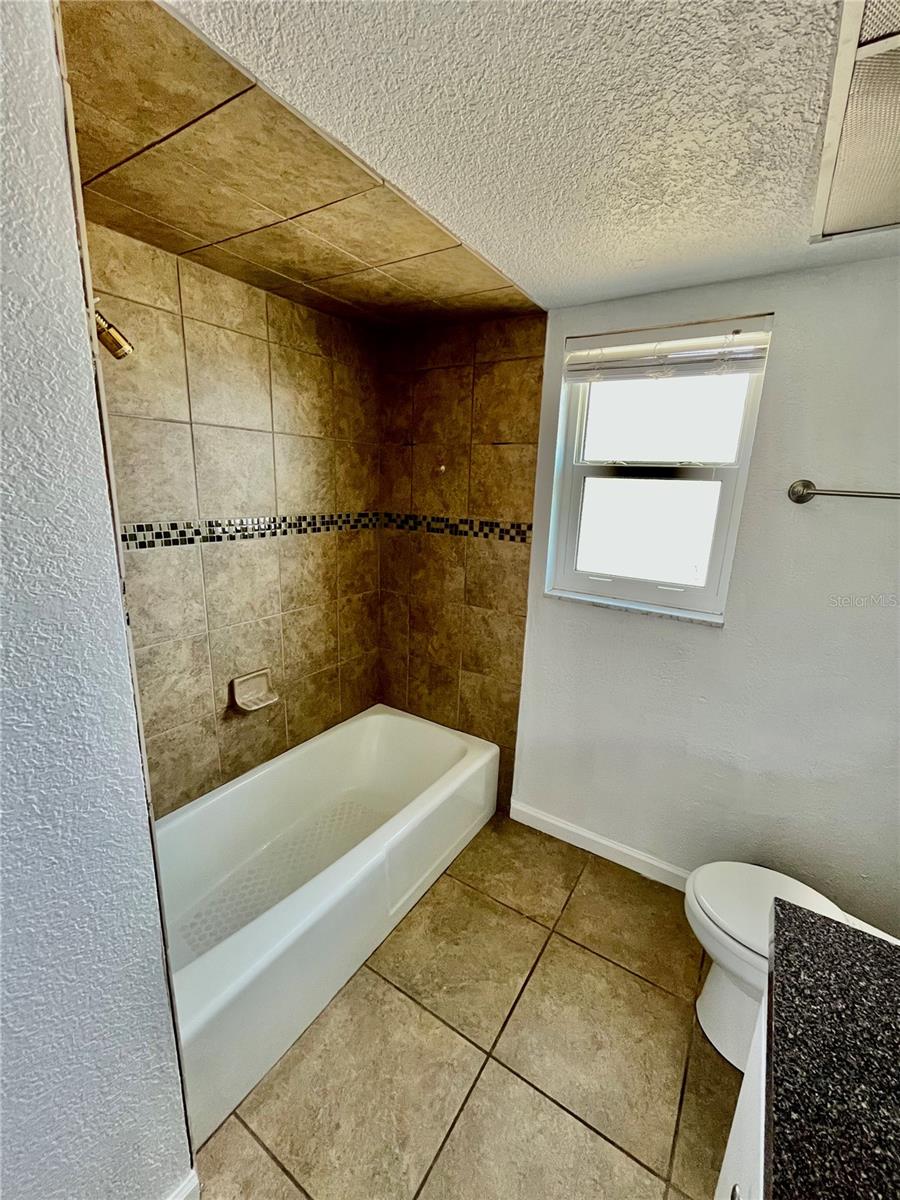 Guest bathroom tub