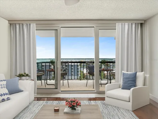 WATER VIEW from living room