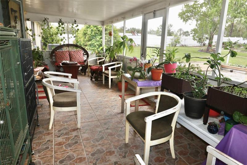 Back enclosed porch