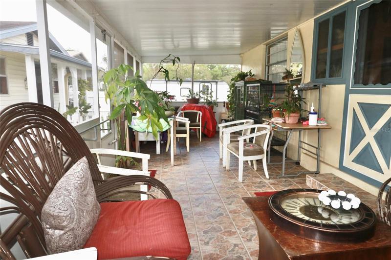 Back enclosed porch