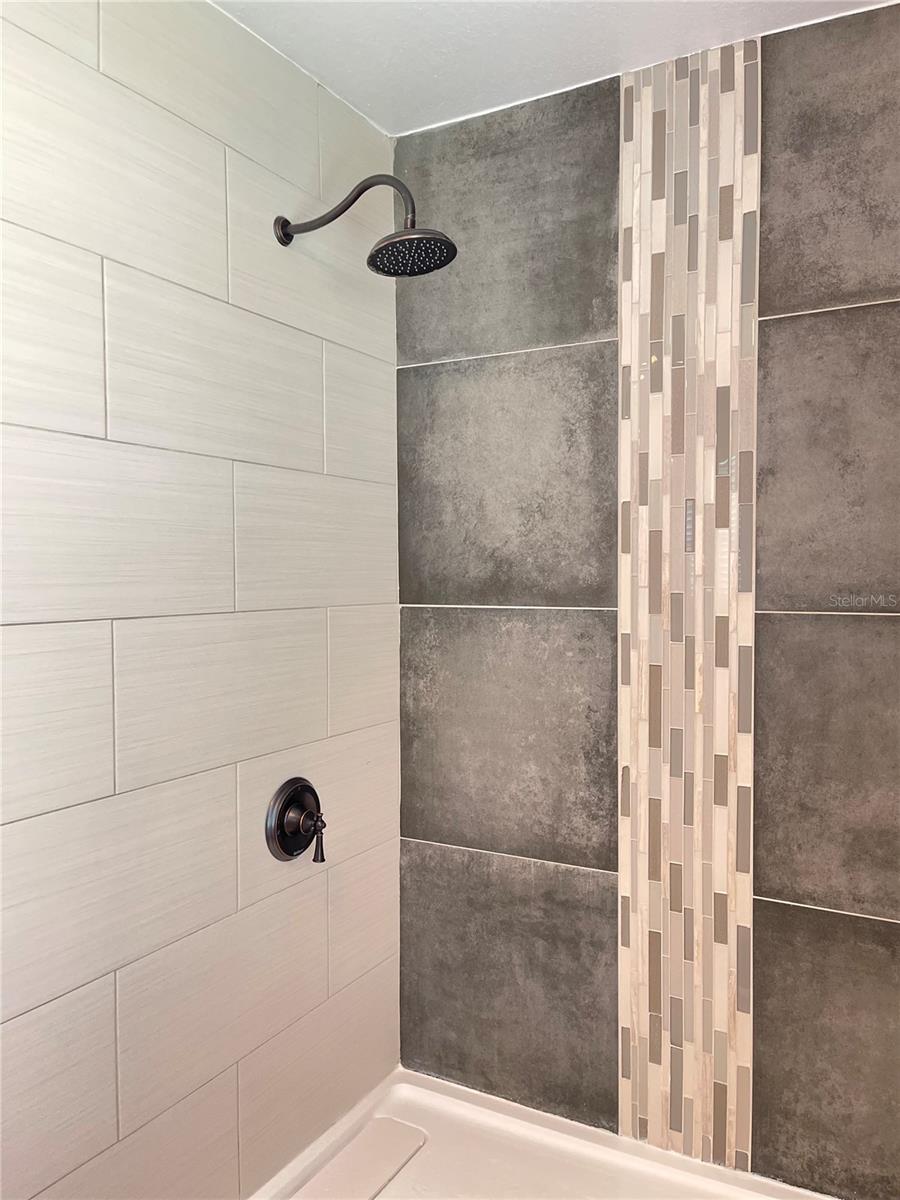 Shower in the master bedroom