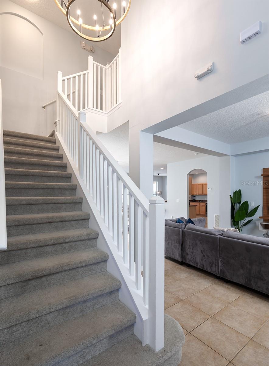Stairs to the second floor