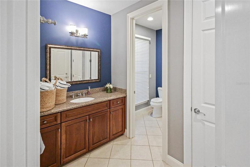Downstairs master bathroom