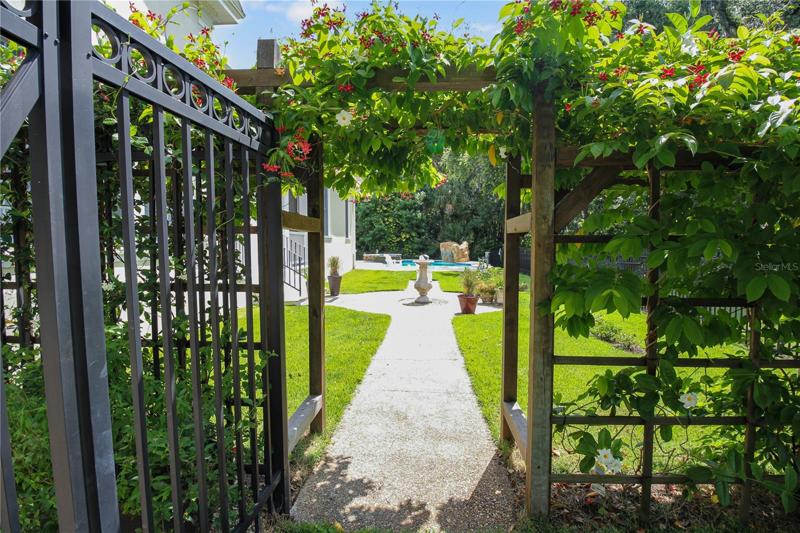 Rear garden