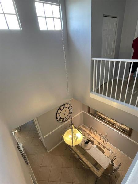 Dinning room from upstairs view