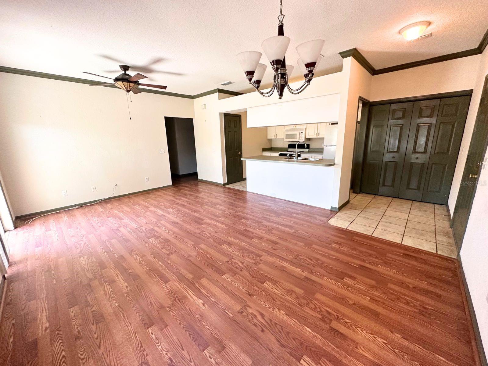 Expansive open floor plan.
