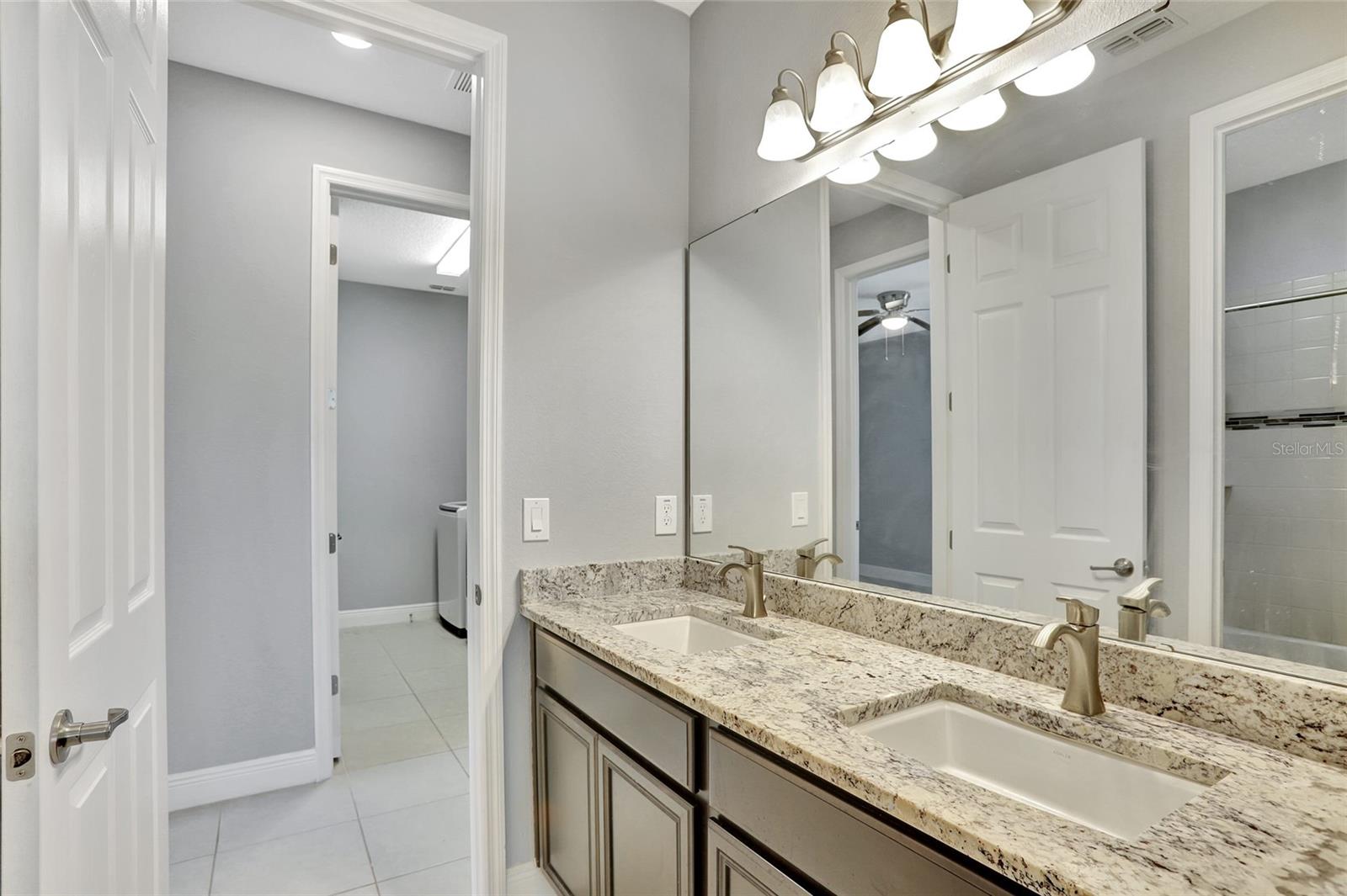 Jack n Jill bathroom between bedroom 1 and bedroom 2