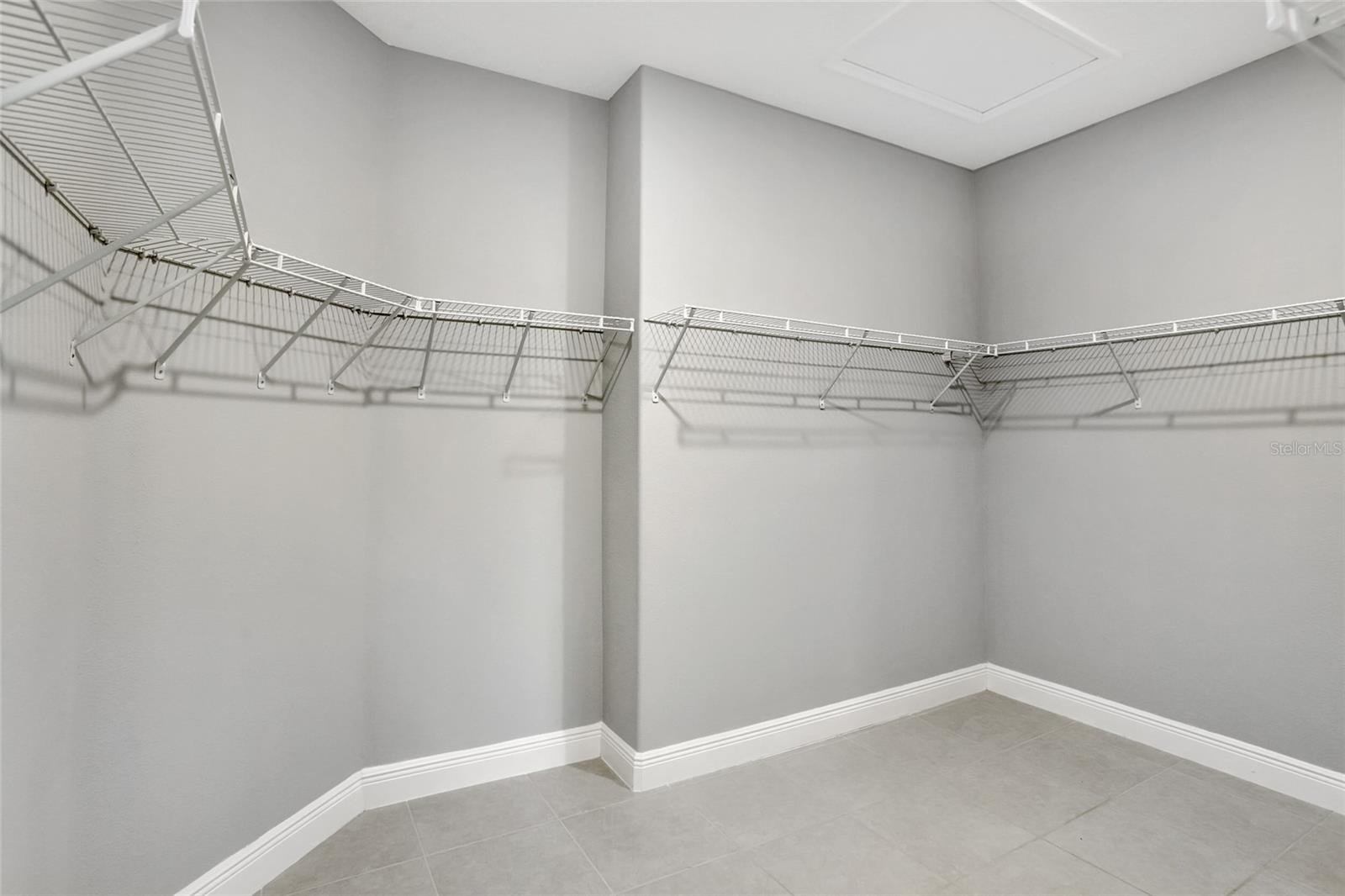 Master bedroom walk-in closet
