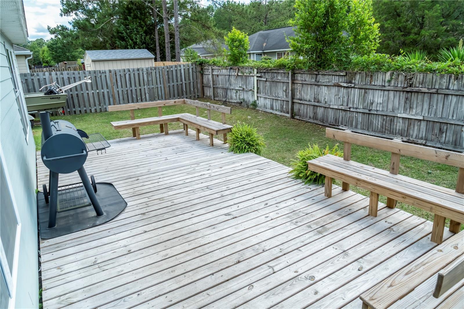 New large wooded deck.