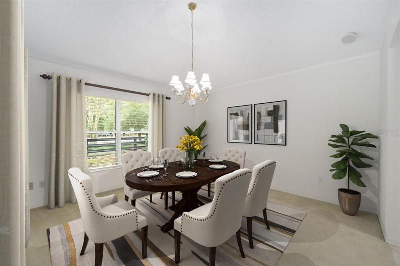 FORMAL DINING ROOM - Virtually Staged)