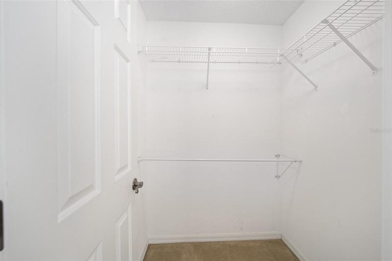 WALK-IN CLOSET #2 located in rear of MASTER BEDROOM