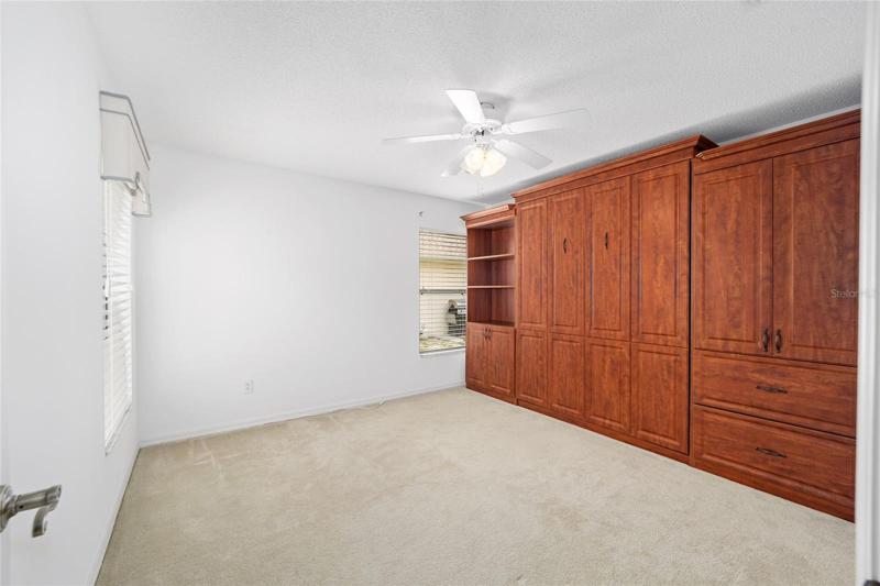 BEDROOM #3 has no closet but is versatile with MURPHY/WALL BED