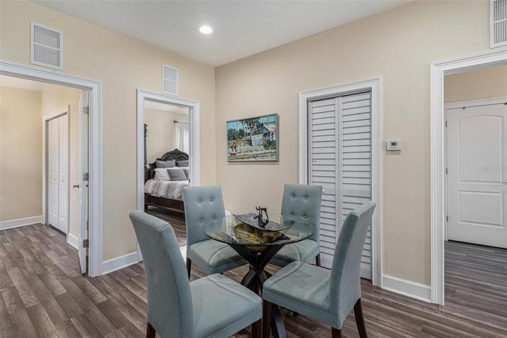 Upper floor eat in space in kitchen