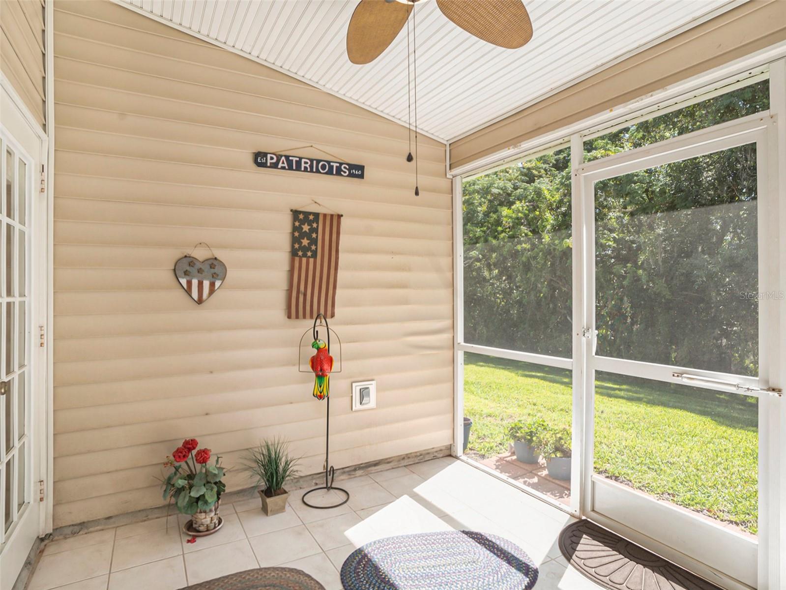 Relaxing Screened Back Porch