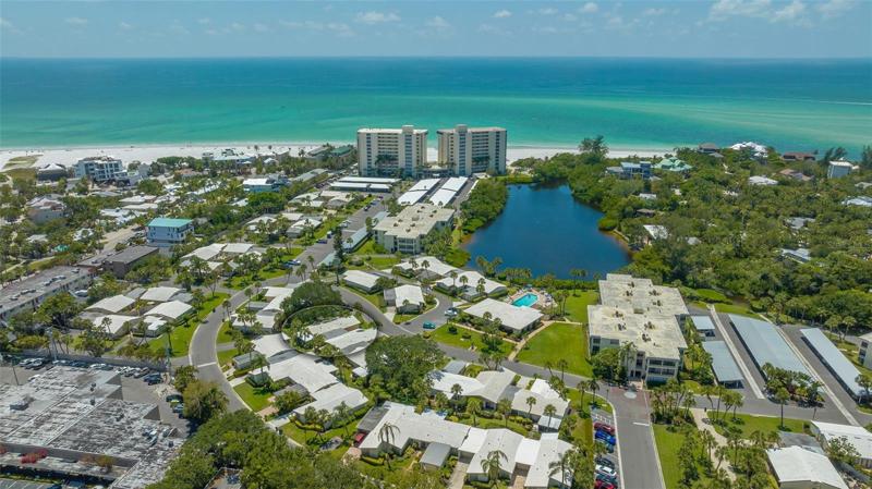 Aerial view of Whispering Sands with property circled