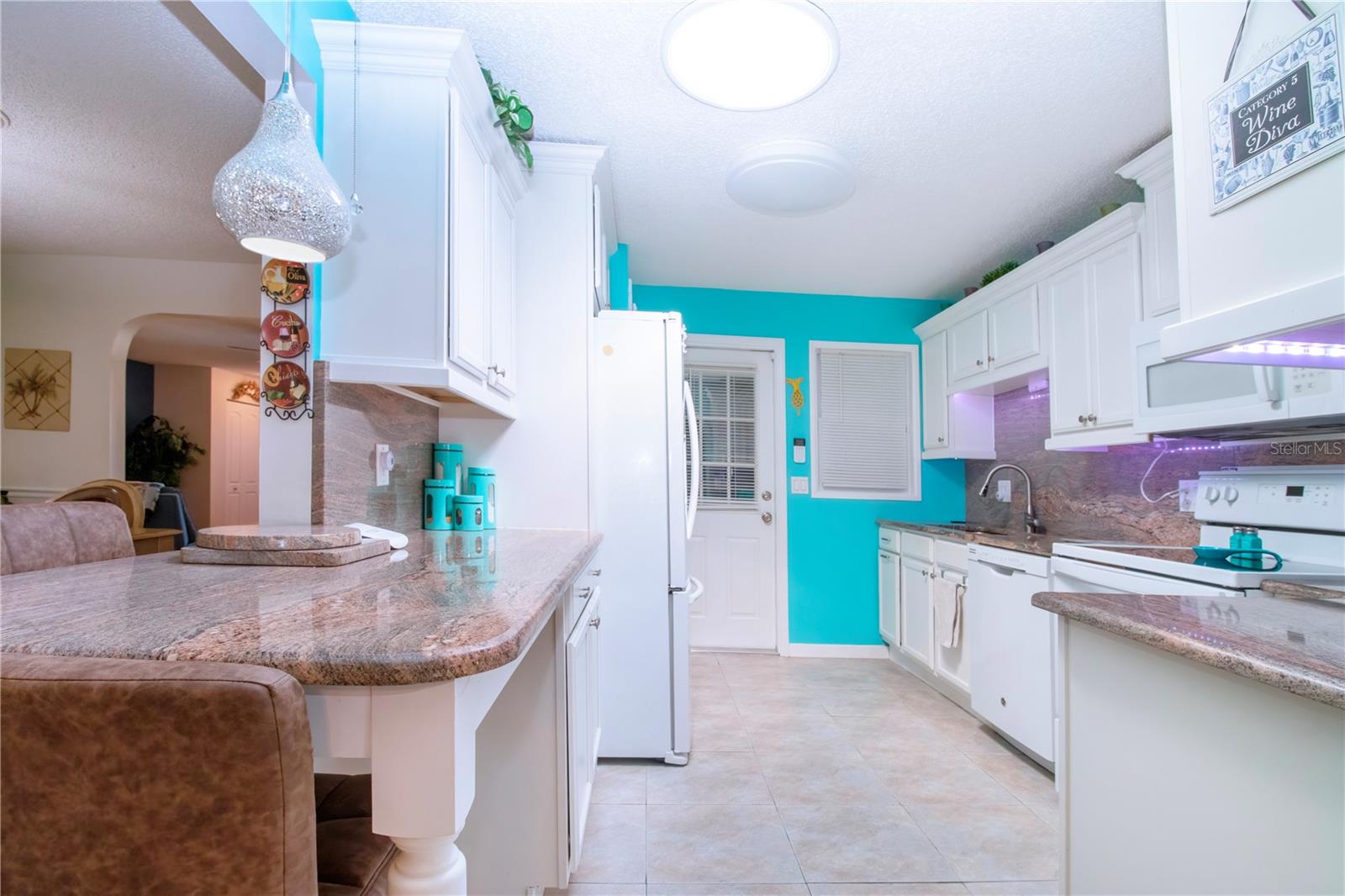 Granite breakfast bar
