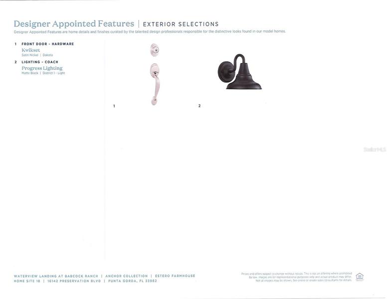 Designer Appointed Features