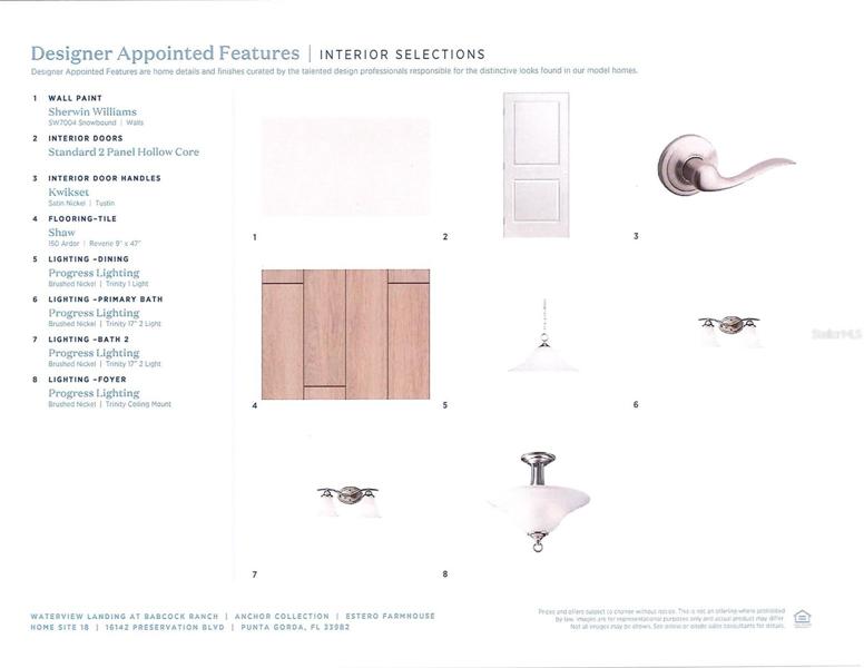 Designer Appointed Features
