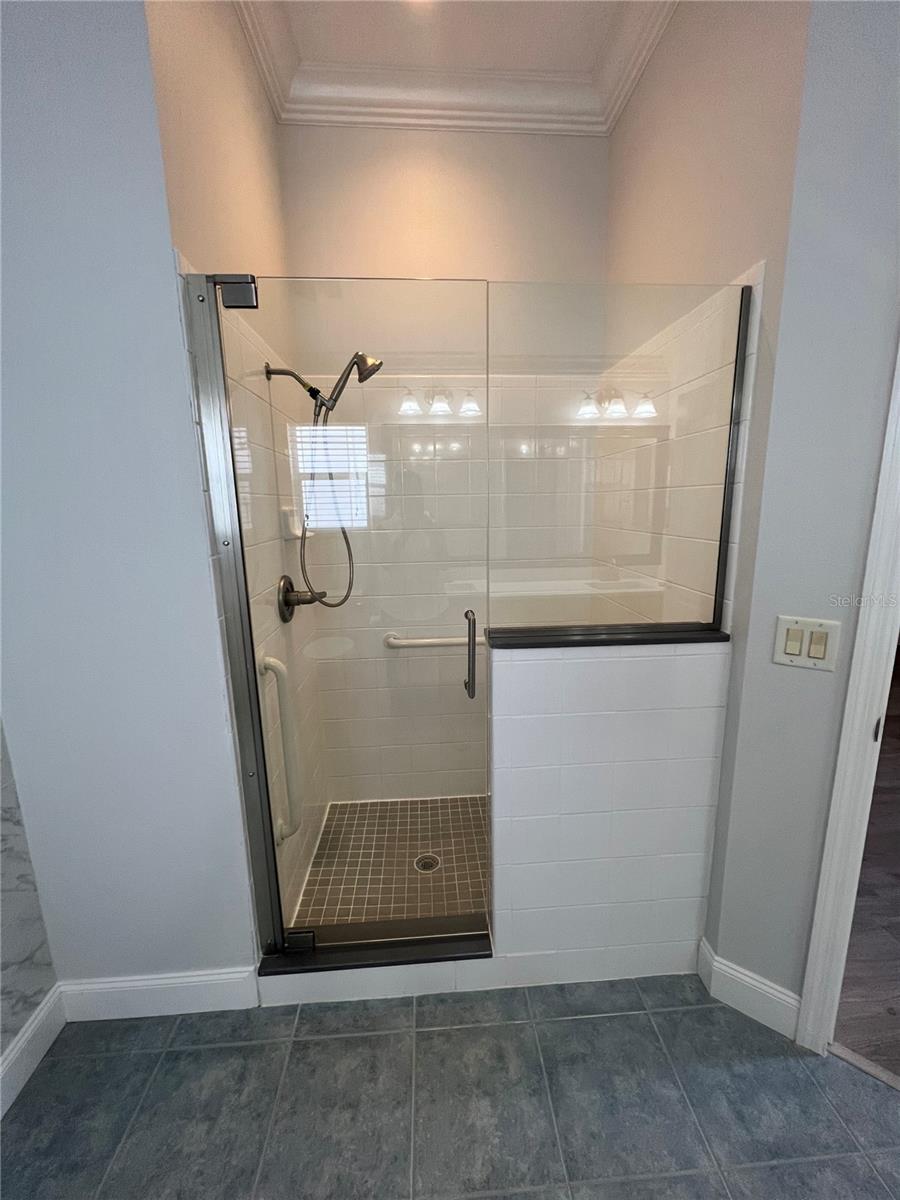 Master shower